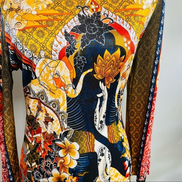 Adriana Barra Brazilian designer Buddhist print dress - Picture 5 of 7